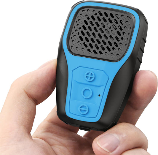 Inwa Wearable Bluetooth Speaker, Clip-on Wireless Portable Speakers, IP67 Waterproof Clip Speaker, Built-in Mic for Hands-Free Music/Calls, Mini Speaker for Work/Home/Outdoor(Blue)